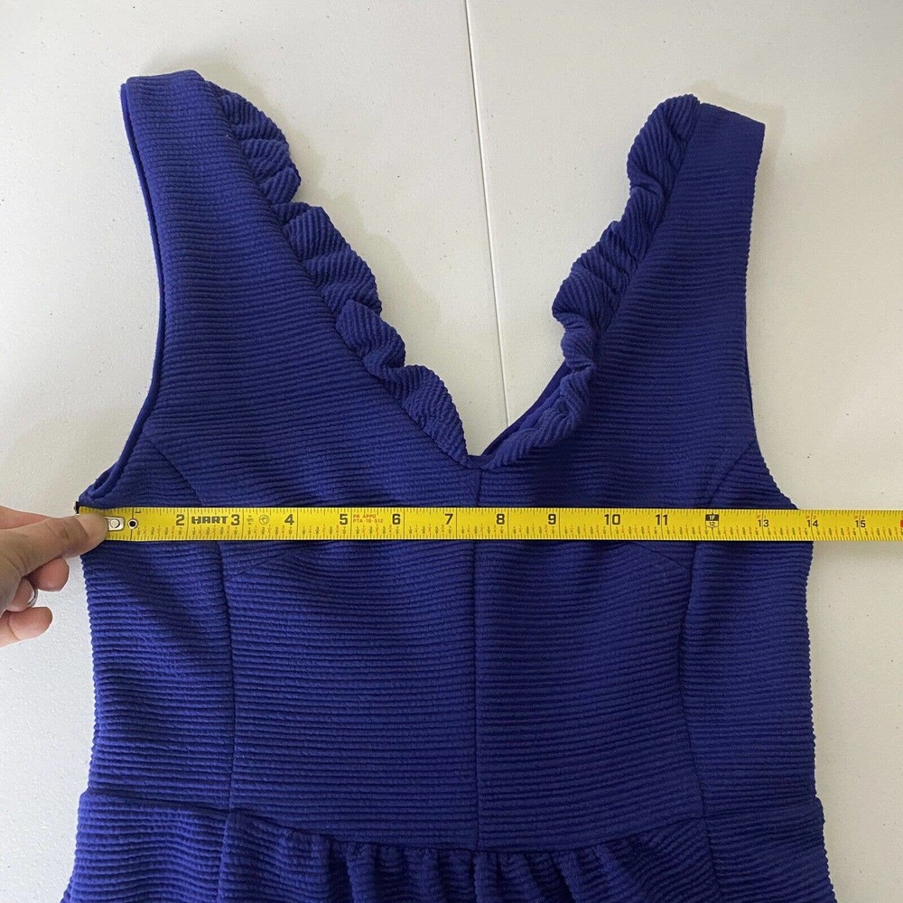 Anthropologie Maeve NWT Blue Ottoman Cocktail Dress Size Petite Small. - Picture 12 of 15